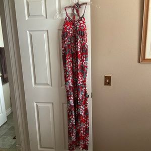 Maxi Turquoise/Orange Dress